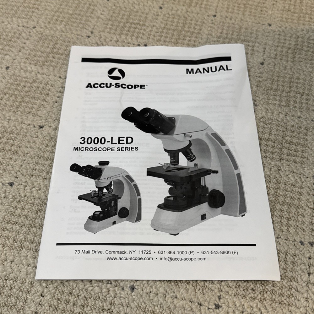 Accu-Scope 3000-LED Microscope (MISSING LIGHT)