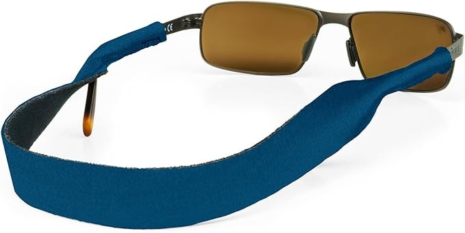 Croakies Original Solid Eyewear Retainer, Regular 2-6mm - Navy (2-Pack)