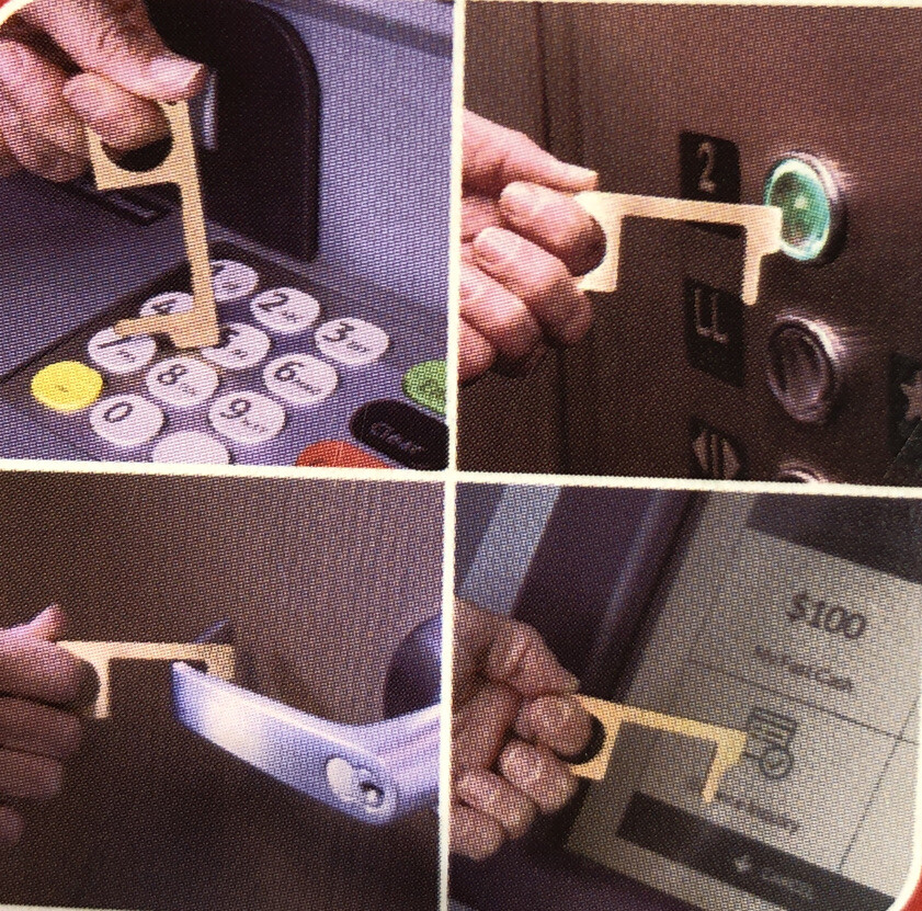 Touch Free Tool The Germ Avoidance and Physical Distancing Solution (LOC ECR-2)