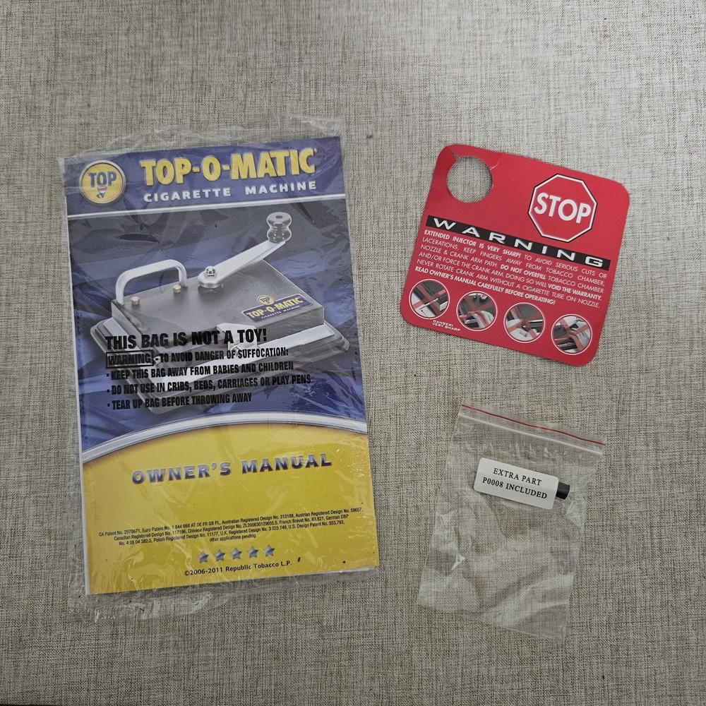 Top-O-Matic Cigarette Rolling Machine Used once