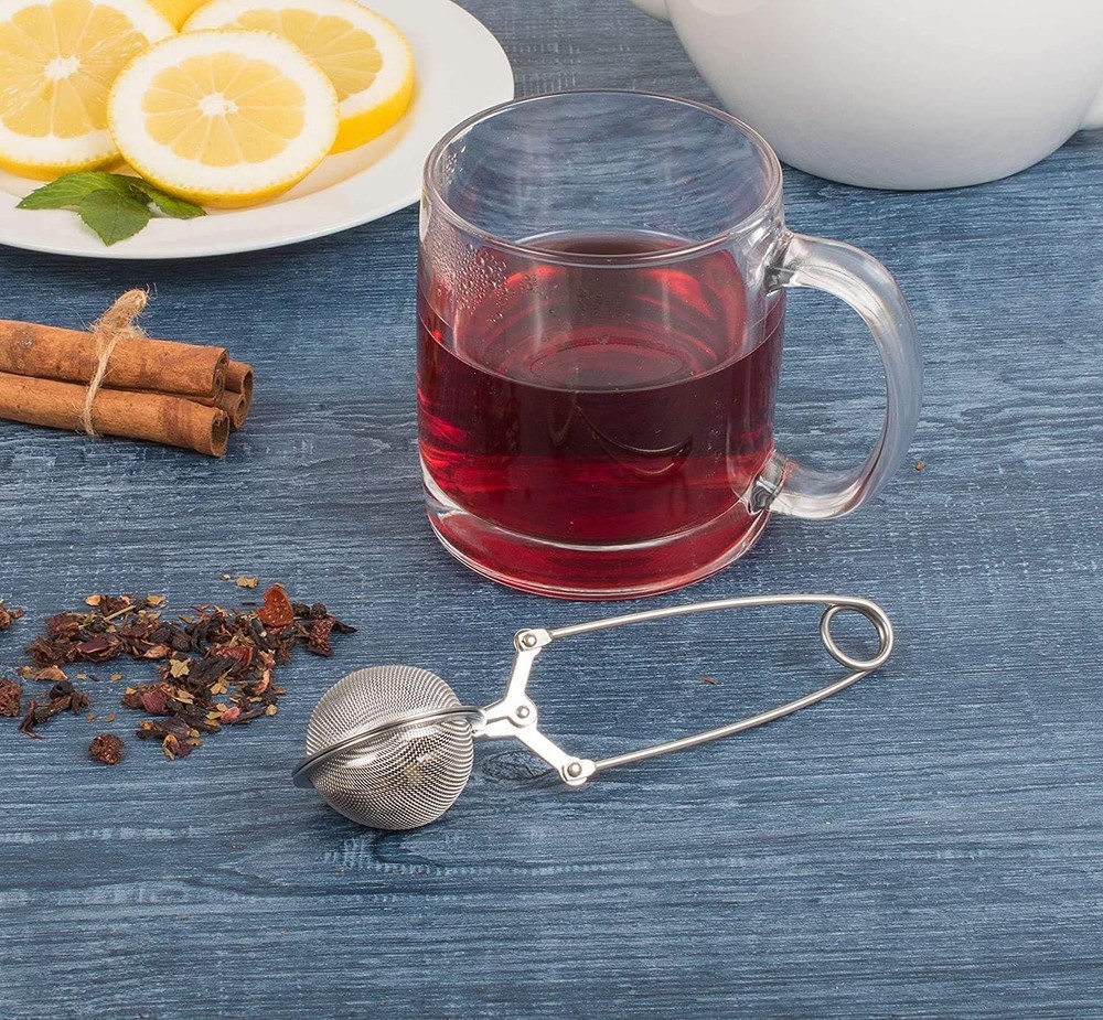 Snap Ball Tea Strainer 3 Pack Tea Infuser with Handle Tea Mesh Infuser Snap B...
