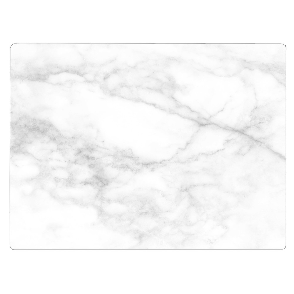 White Agate Marble Kitchen Glass Cutting Board Ocean Decorative Gift Marbled ...