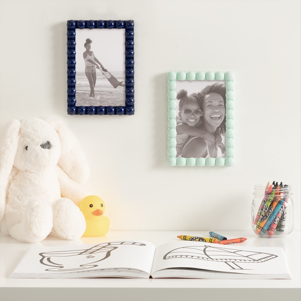 (3 pack) 4x6 Beaded Mint Decorative Tabletop Picture Frame