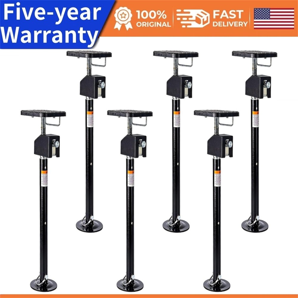 6 Pack RV Slide Out Supports Jack RV Stabilizer Jacks Supports Up to 30,000lbs