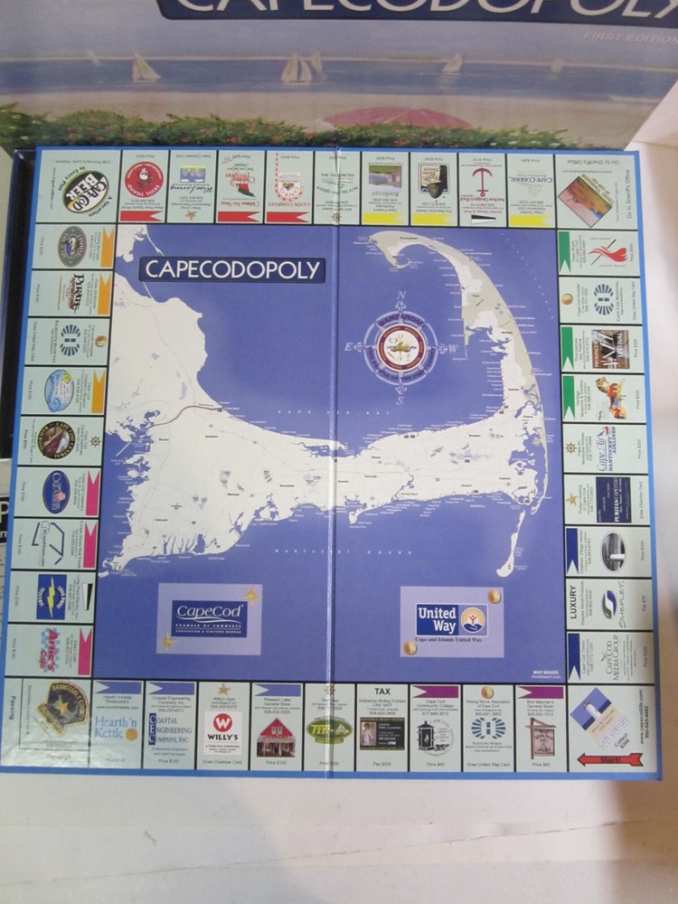 capecodopoly cape cod monopoly board game collectible vintage complete