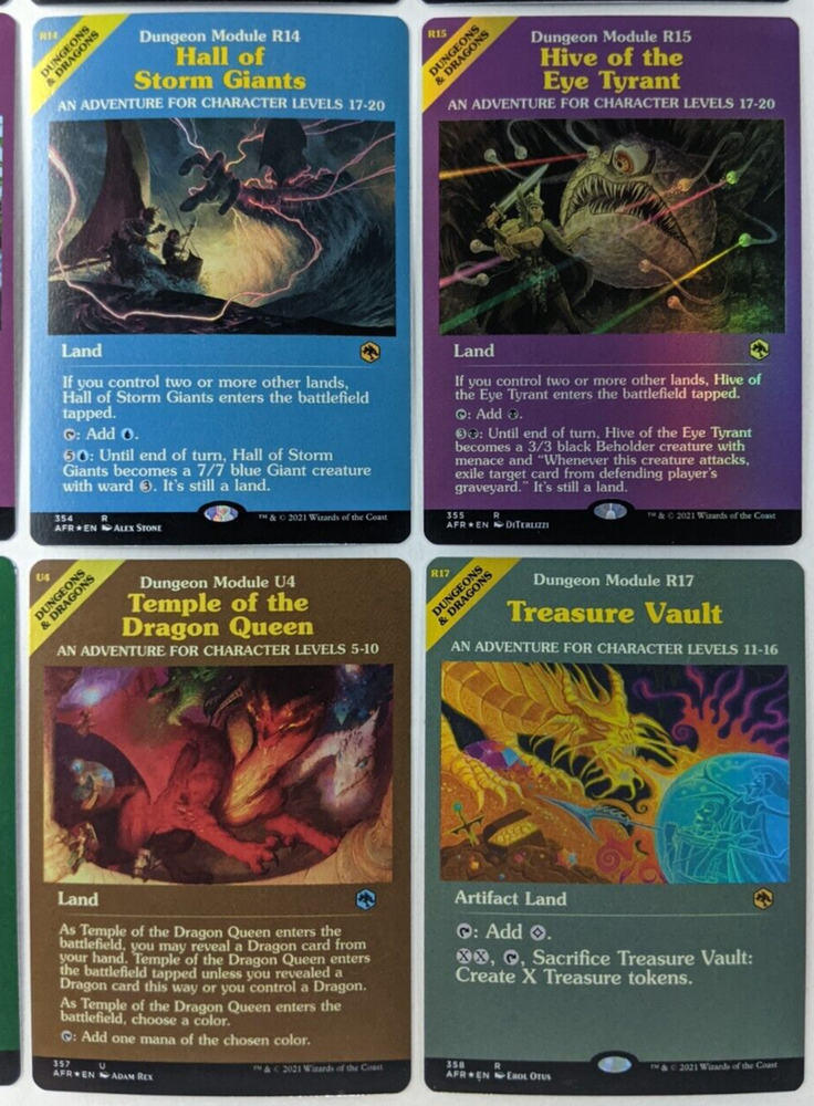 Dungeon Module FOIL Magic the Gathering Adventures Forgotten Realms MTG Full Set