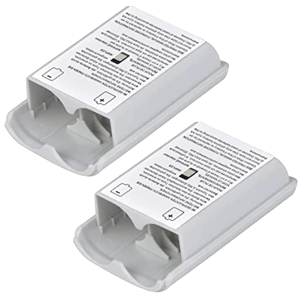 2 Pack Battery Pack Cover for Xbox 360 Wireless Controller, Replacement Battery