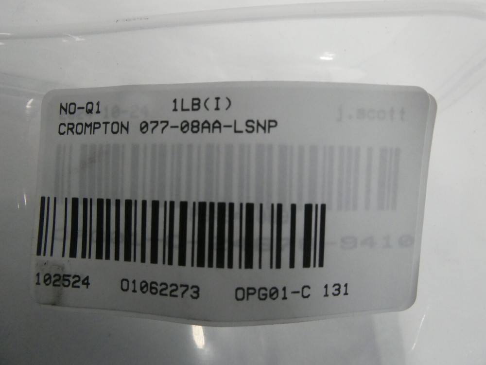 Crompton 077-08AA-LSNP Ammeter 0-40a Amp