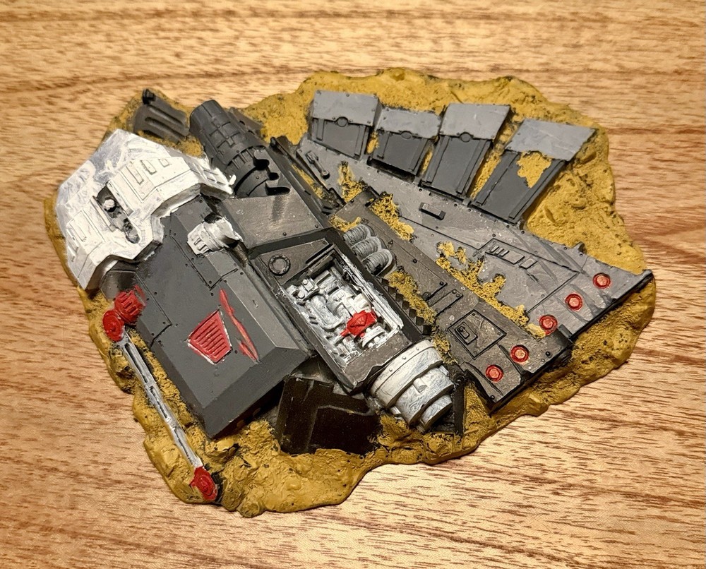 Battle For Macragge Crashed Imperial Eagle Shuttle Terrain Tail Warhammer bitz