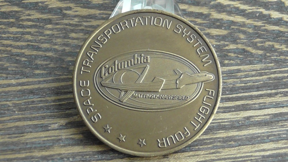 NASA Space Shuttle Columbia Flight Four Space Transportation Coin #341W