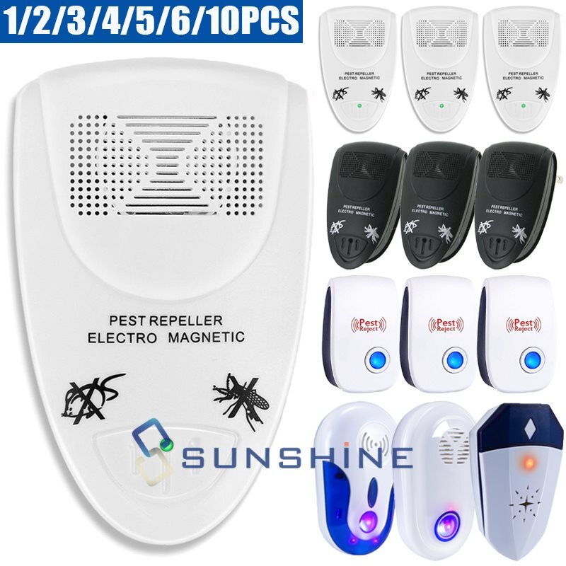 Ultrasonic Pest Repeller Control Electronic Deterrent Mice Bed Bug Rat Reject