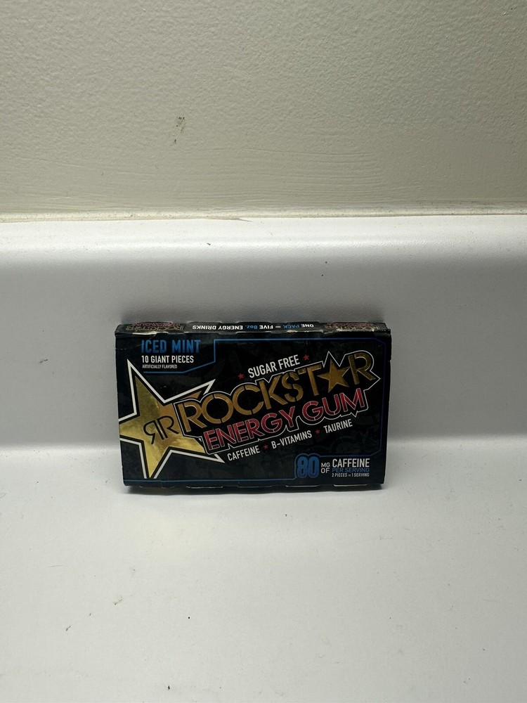 Rockstar Energy Iced Mint Gum Rare Empty