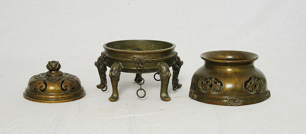 Chinese Bronze Incense Burner With Studio Mark M3755