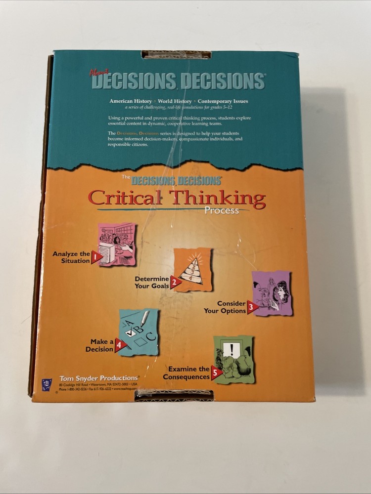 Tom Snyder Decisions Decisions: Lying, Cheating, Stealing - CD for Mac & Windows