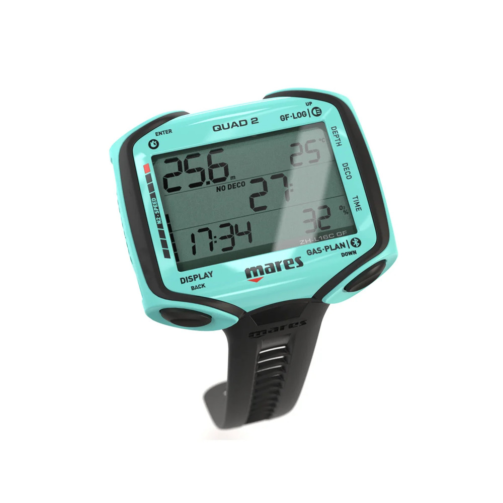 Mares QUAD 2 Wrist Dive Computer - Aqua