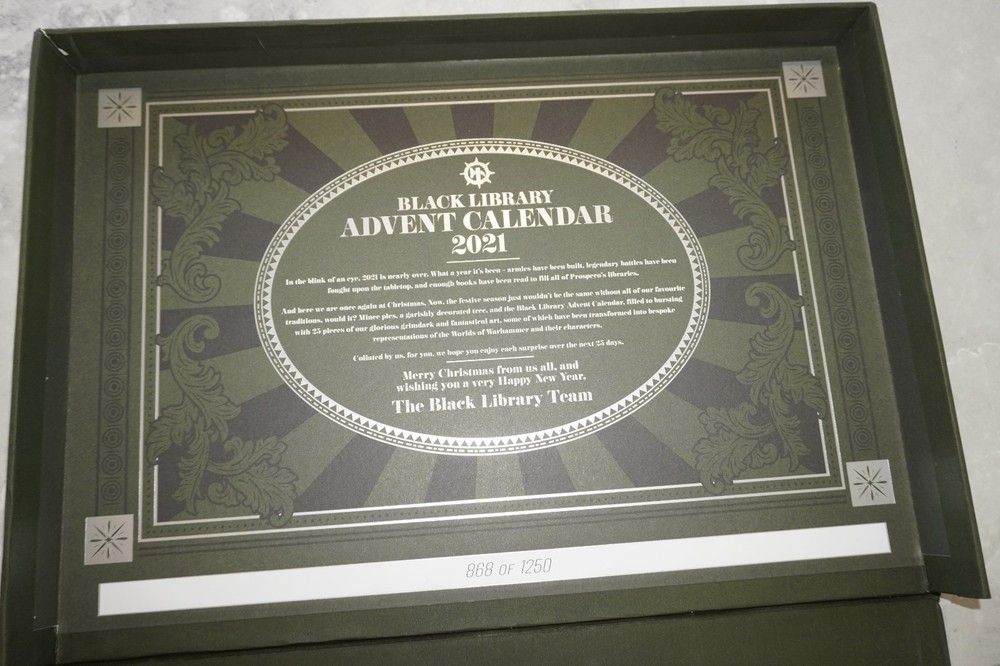 Warhammer Black Library Advent Calendar 2021
