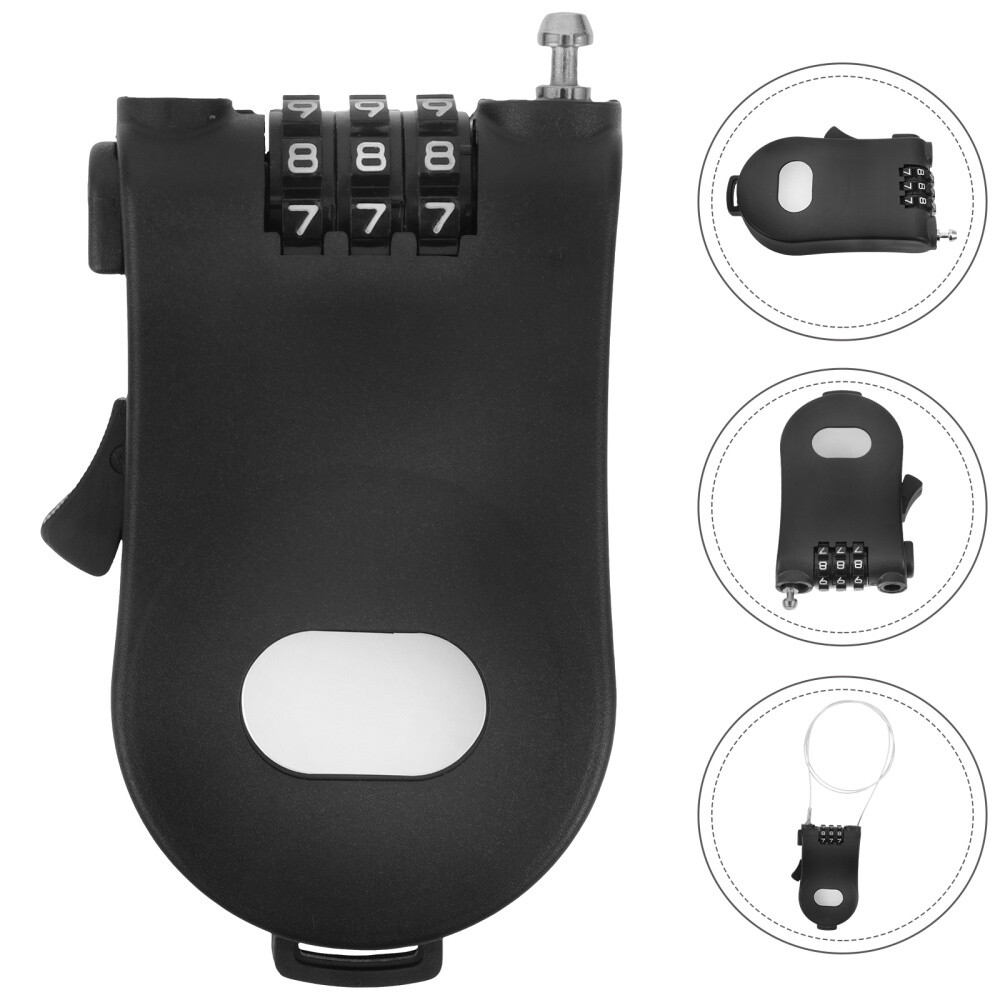 Compact Snowboard Cable Lock with Anti-Lock Feature for Ski Board Safety