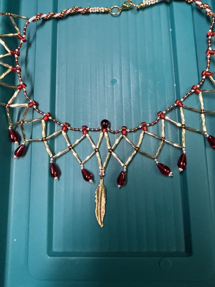 handmade beaded necklace