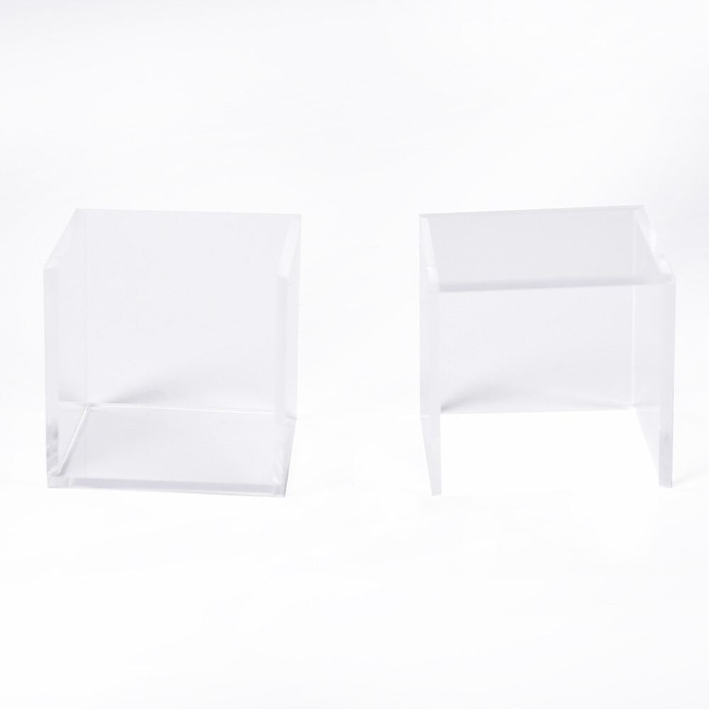 Clear Golf Ball Display Plastic Case Cube Square Stackable Holder Autograph