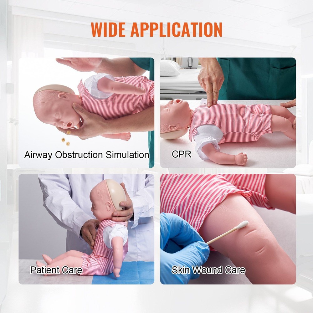 Infant CPR & Heimlich Training Manikin, Anatomically Accurate PVC Model