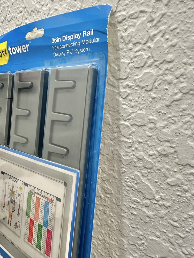 NoteTower 36” Display Rail interconnecting Modular Display Rail System.