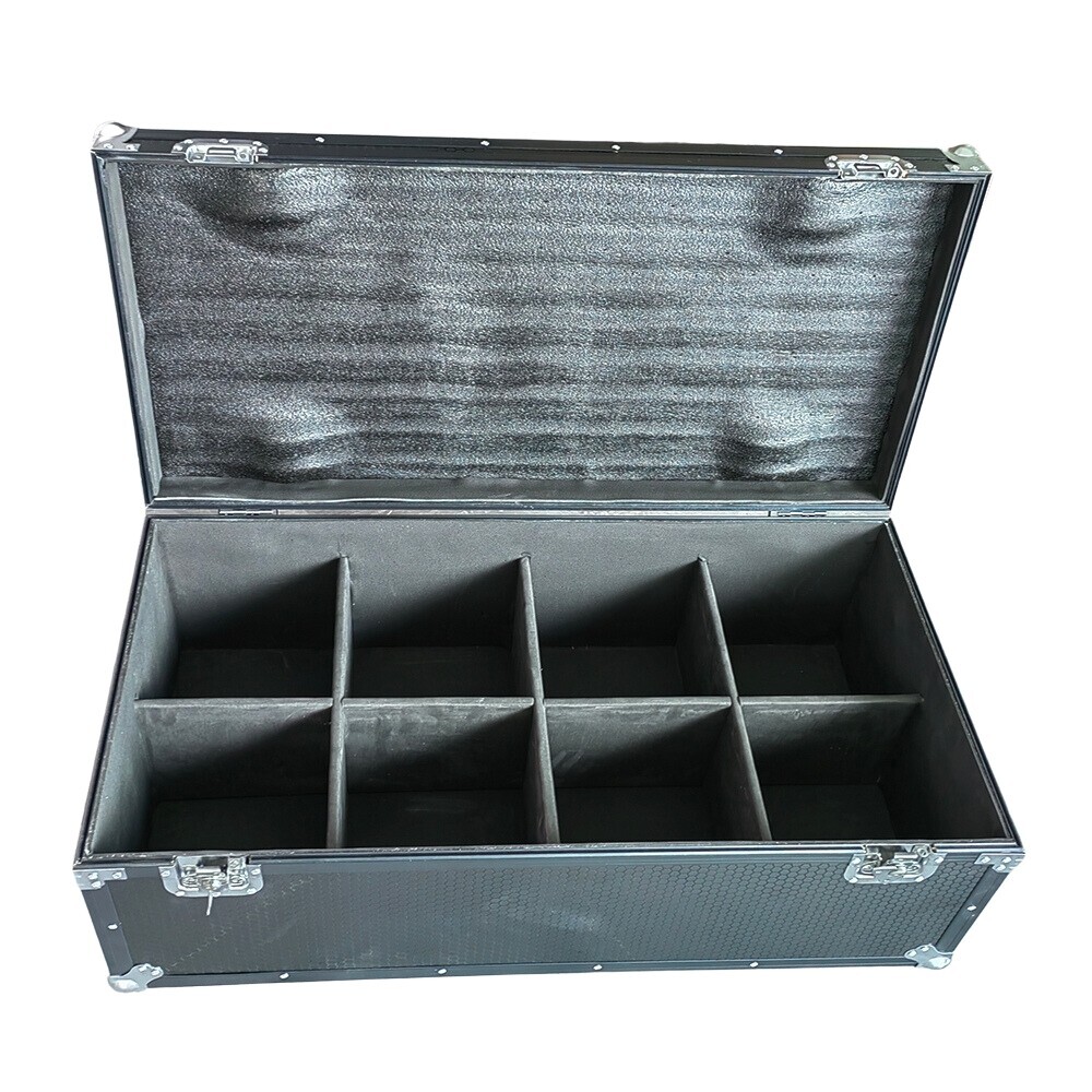 US Shipping LED Par Light Flight Case with Wheels Empty Par Light Flycase 8in1