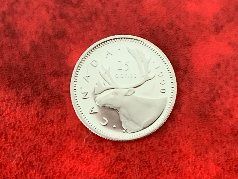 Canada 25 Cent 1990 Proof Coin-Uncirculated