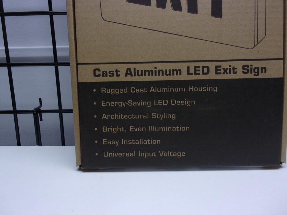Dual-Lite Cast Aluminum LED Exit Sign SESRBNE