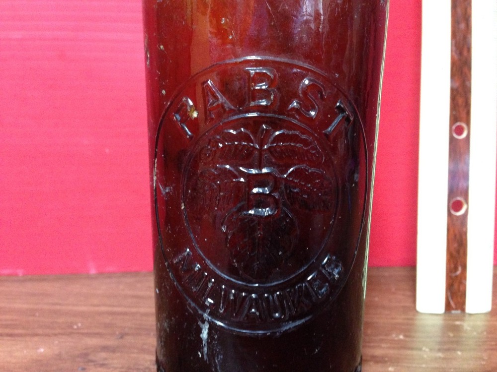 Vintage Pabst Embossed Beer Bottle