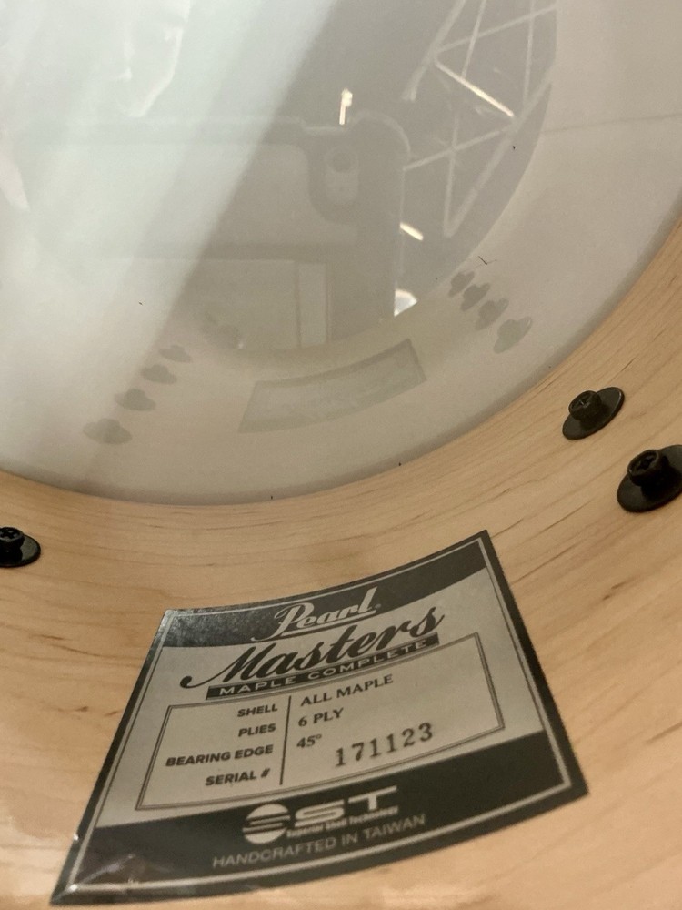 Pearl Masters Maple 8x10 Matte Black Finish