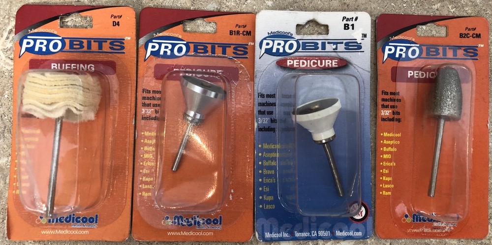 Medicool Pedicure, Diamond & Carbide Bit Pro Bits your choice!!!