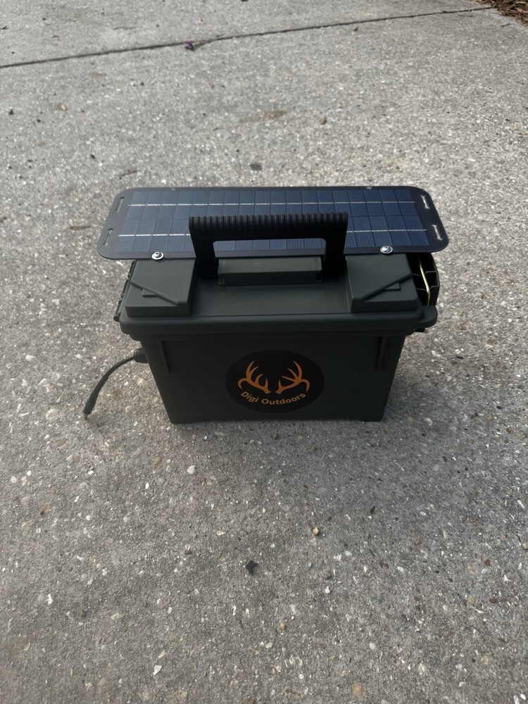 Deer Trail Camera External Solar Battery Power Panel Box