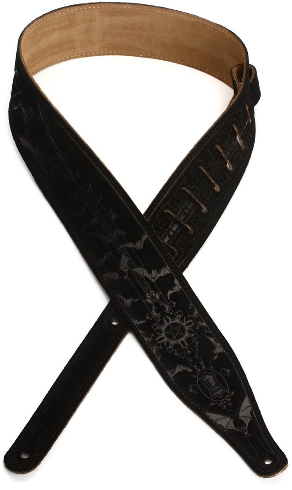 Levy's MS17T05 Suede Guitar Strap - Black