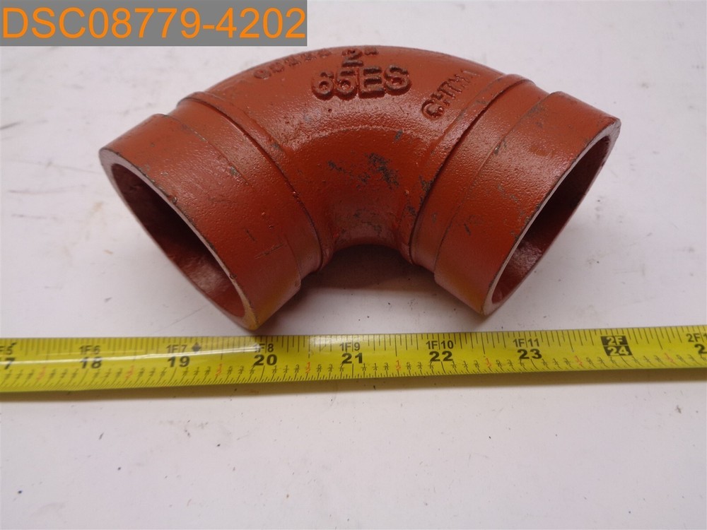 SCI 2" 90 Degree Elbow Grooved Fitting 09229, 65ES