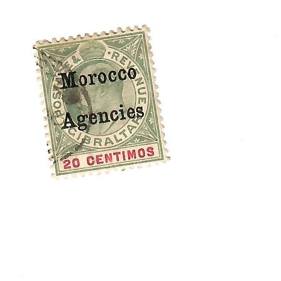 Morocco Agencies 1903 20 c fine used