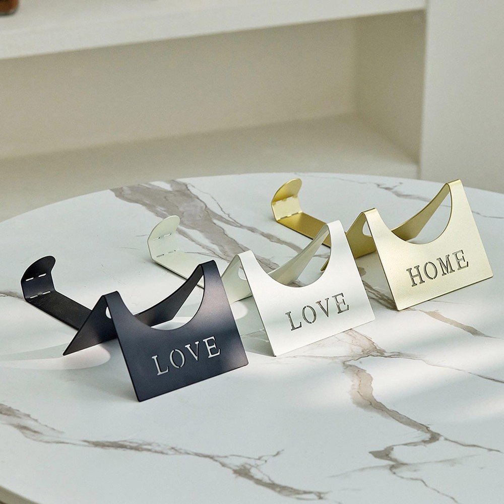 Wine Bottle Holder Storage Stand Single Ornament Accessories Iron Tabletop Wine