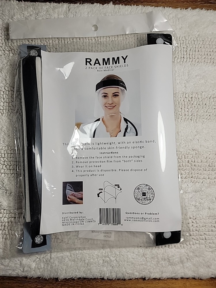 RAMMY Safety Face Shield Mask Clear Protective Full Face Shields Protect...
