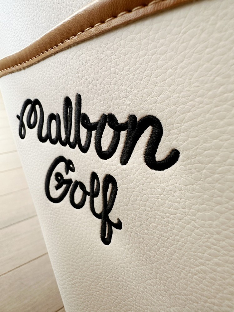 Malbon Basic Performance Golf Stand Bag WHITE CREAM 2024/25 Collection