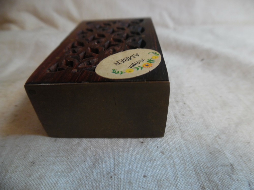 Box With Amber Incense With Ganesh On The Back