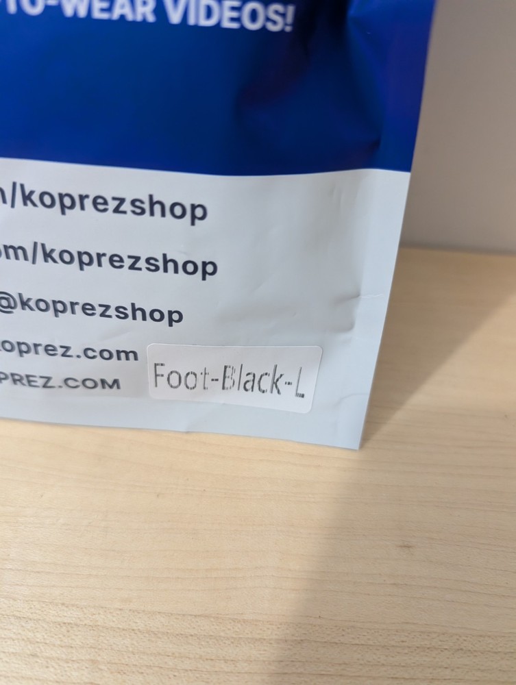 Koprez Size L Foot Compression Black