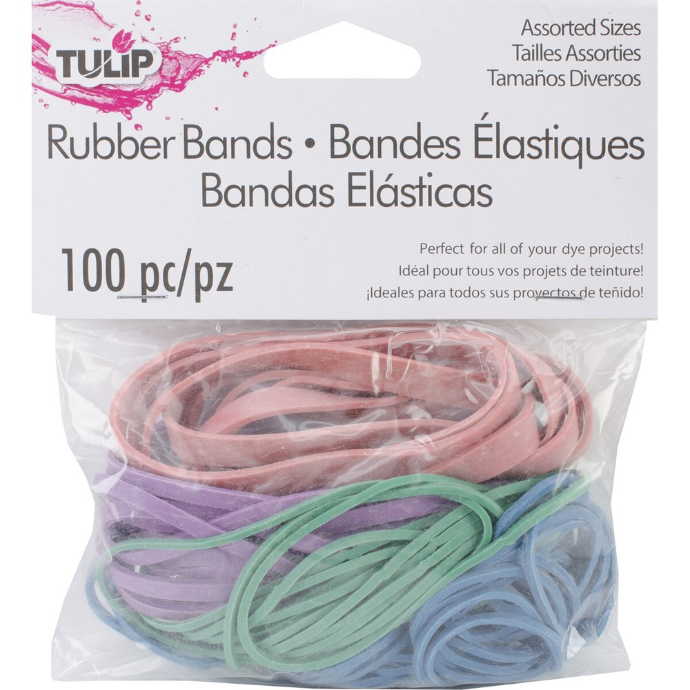 Tulip Rubber Bands 100/Pkg-Assorted Colors