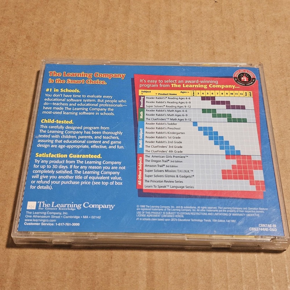 Operation Neptune Educational PC CD-ROM Bonus Disc The Learning Company