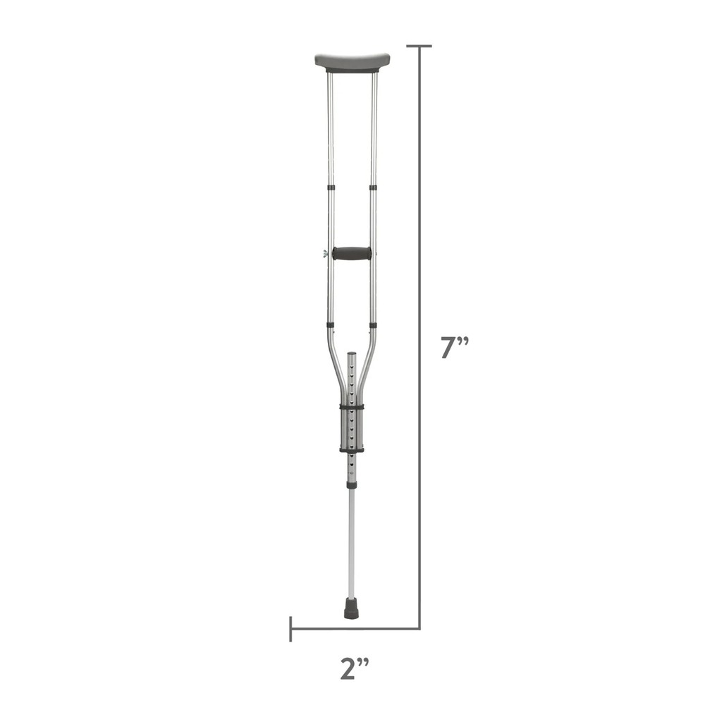 Equate Universal Crutches - Aluminum