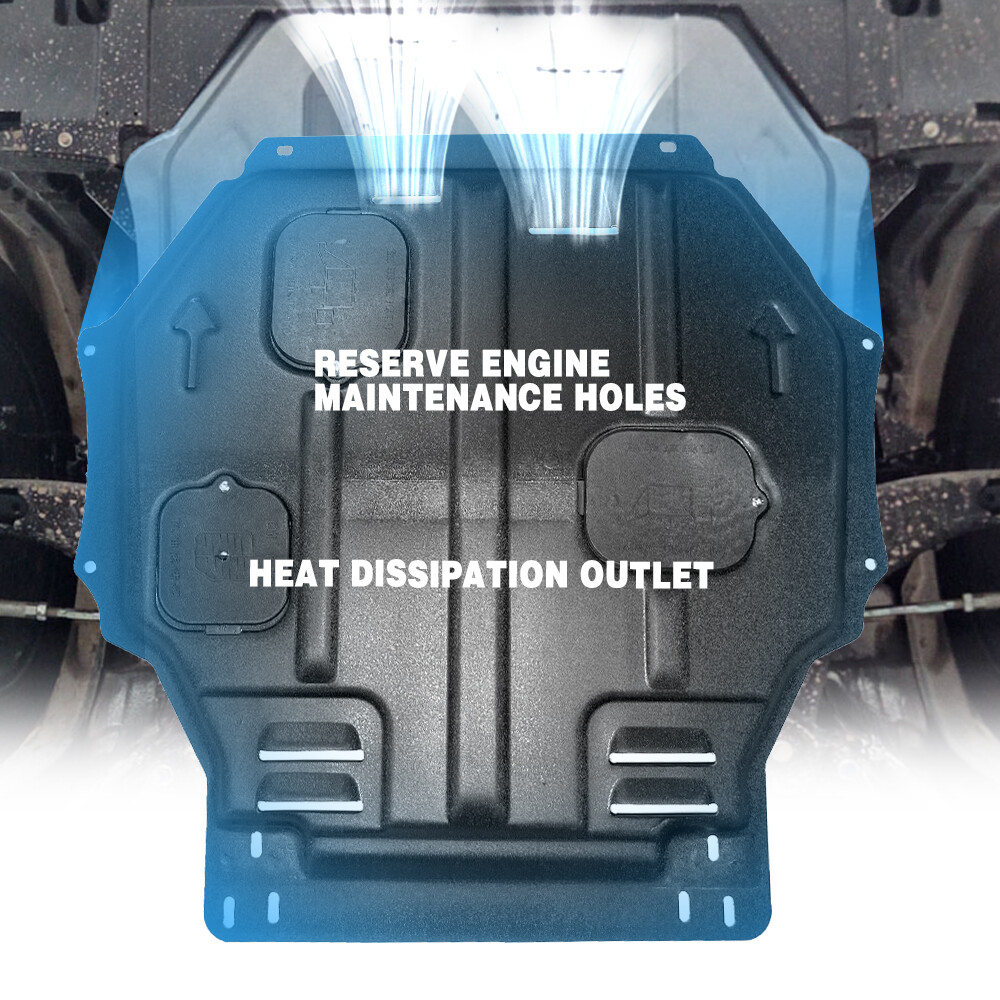 Engine Splash Shield For Mitsubishi Outlander 16-20 Under Guards Mudguard Black