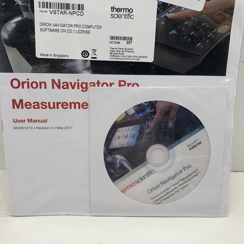 Thermo Orion Versa Star Navigator Pro Computer Measurement Software License CD