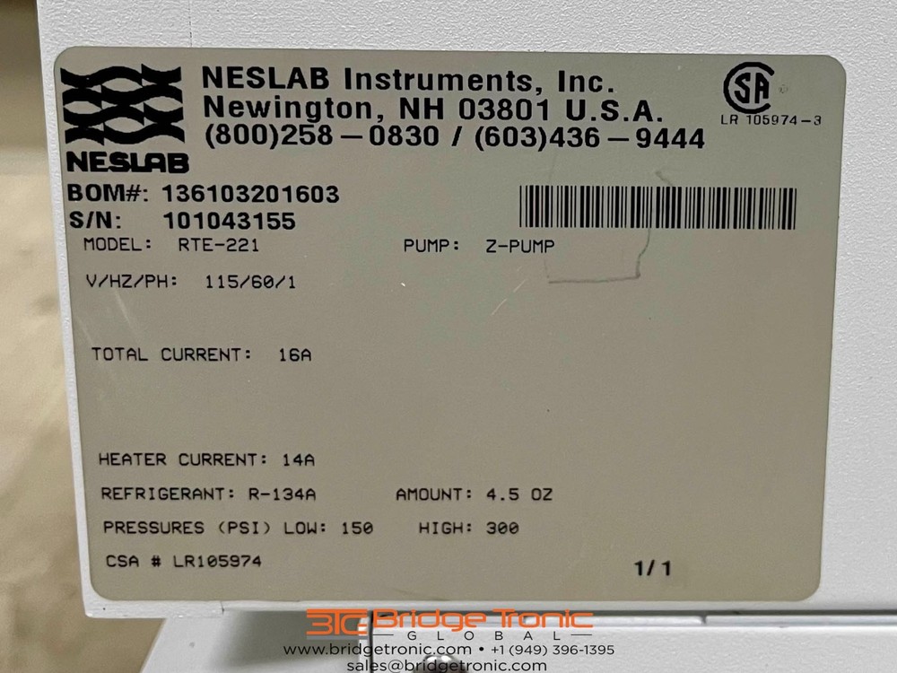 Neslab RTE 221 Chiller