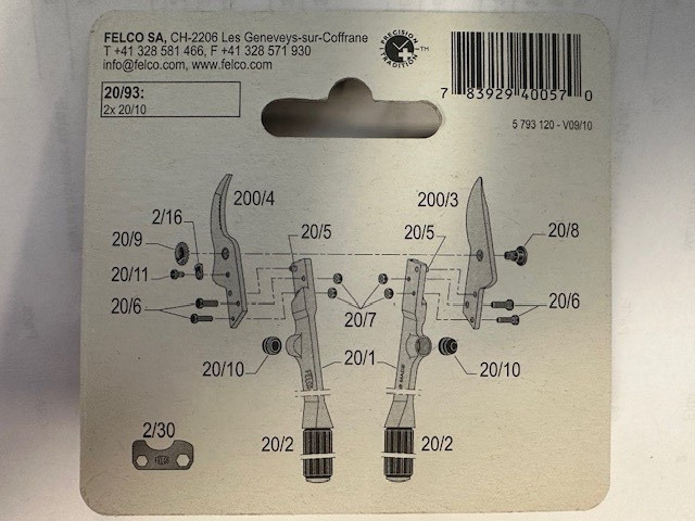 Felco Part # 20/93 Replacement Rubber stoppers