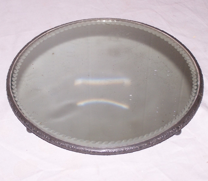 Antique Silver Plated Plateau Numbered on Bottom