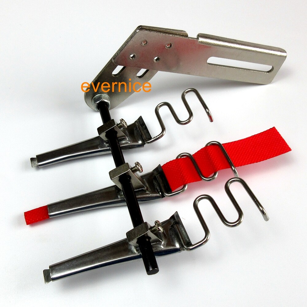 Triple stripe multi tape folder binder attachment for Kansai Special multi needl