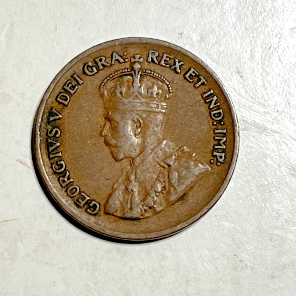 1932 Canada Small Cent Coin King George V Better Grade